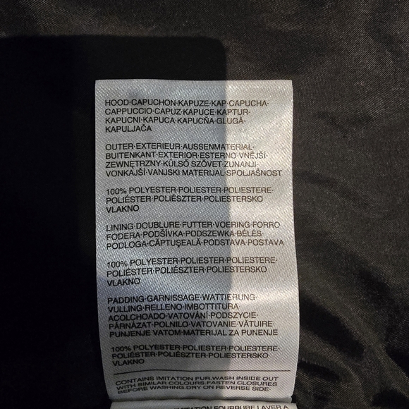 Girls Rule White Puffer / winter Jacket - Picture 16 of 16